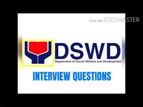 DSWD Interview Questions (2024) .